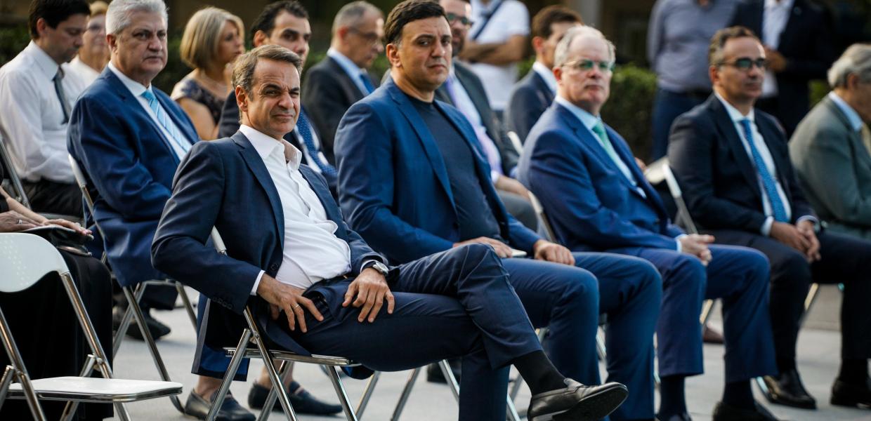 Ο Κυριάκος Μητσοτάκης και ο Βασίλης Κικίλιας