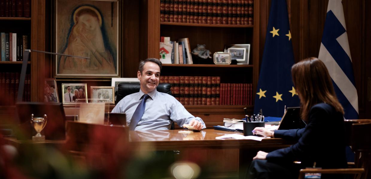 Κυριάκος Μητσοτάκης και Δήμητρα Κρουστάλλη