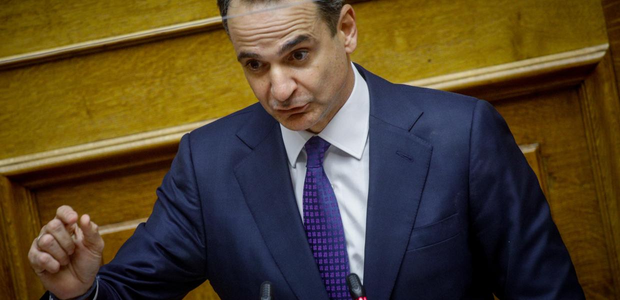 Ο Κυριάκος Μητσοτάκης στη Βουλή