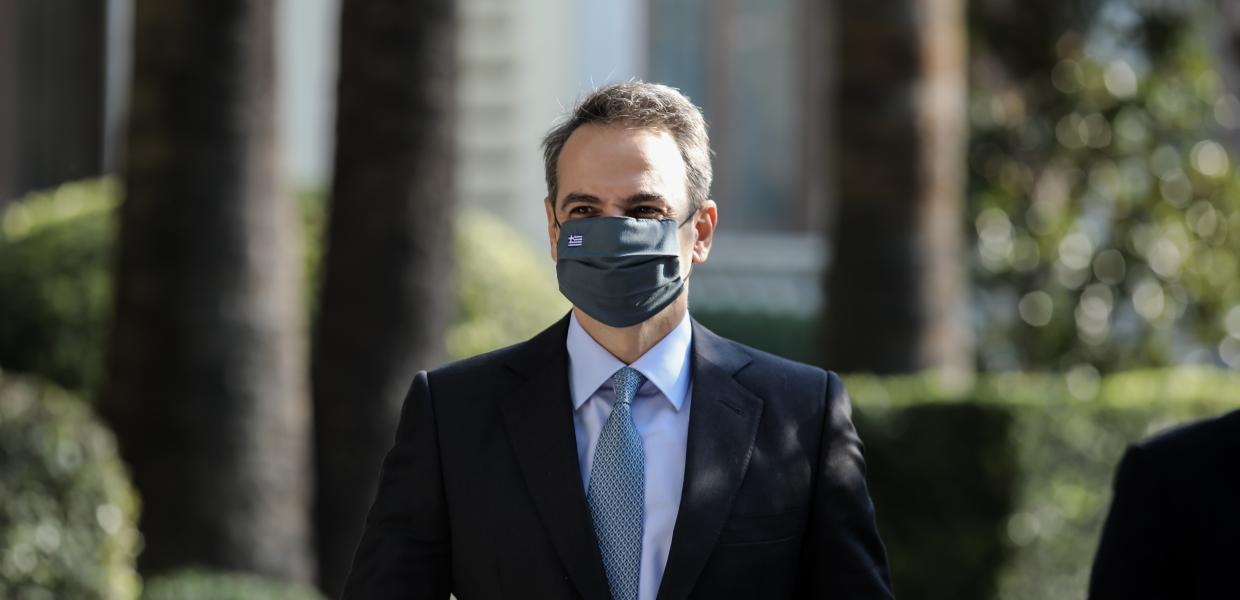 Ο Κυριάκος Μητσοτάκης στο Προεδρικό Μέγαρο