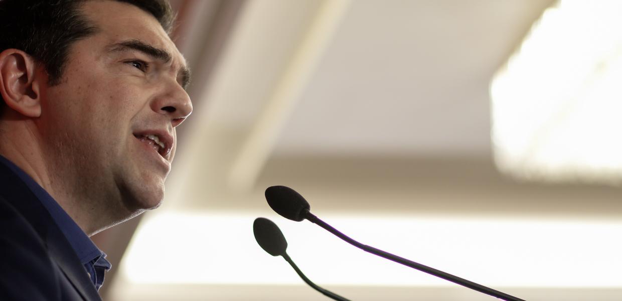 Ο Αλέξης Τσίπρας σε ομιλία του