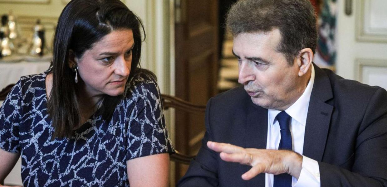 Νίκη Κεραμέως και Μιχάλης Χρυσοχοΐδης
