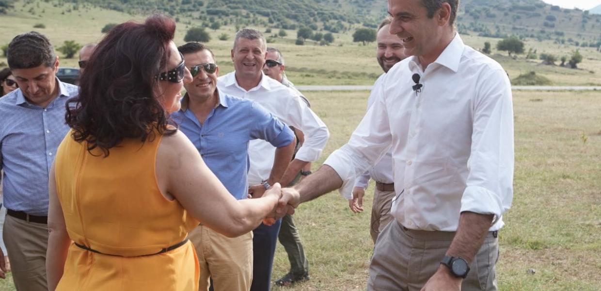 Κυριάκος Μητσοτάκης και Ελένη Αξιόγλου