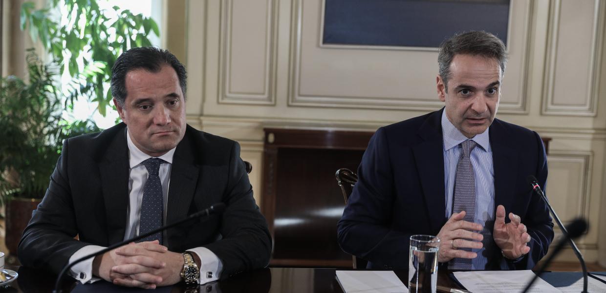 Ο Κυριάκος Μητσοτάκης και ο Άδωνις Γεωργιάδης στο ΚΥΣΟΙΠ
