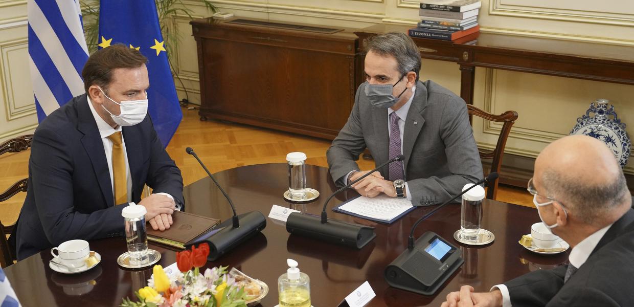 Κυριάκος Μητσοτάκης, Μπουγιάρ Οσμάνι και Νίκος Δένδιας