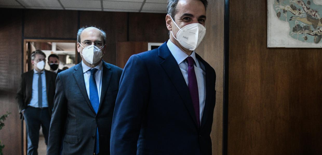 Ο Κυριάκος Μητσοτάκης και ο Κωστής Χατζηδάκης