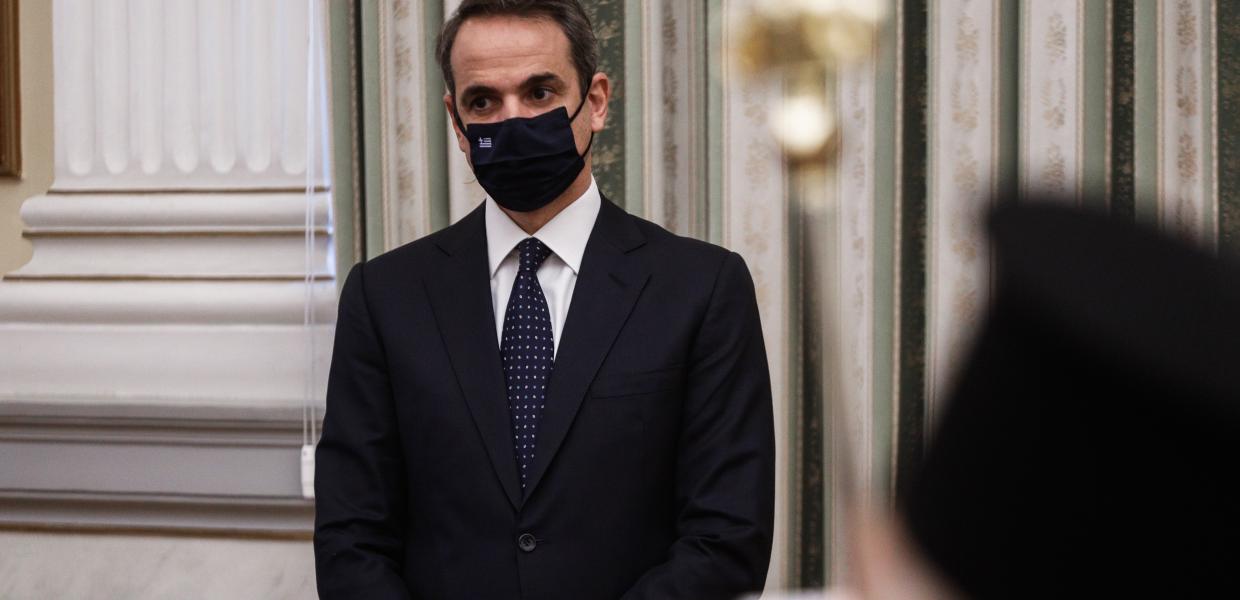 Ο Κυριάκος Μητσοτάκη στην ορκωμοσία των νέων υπουργών