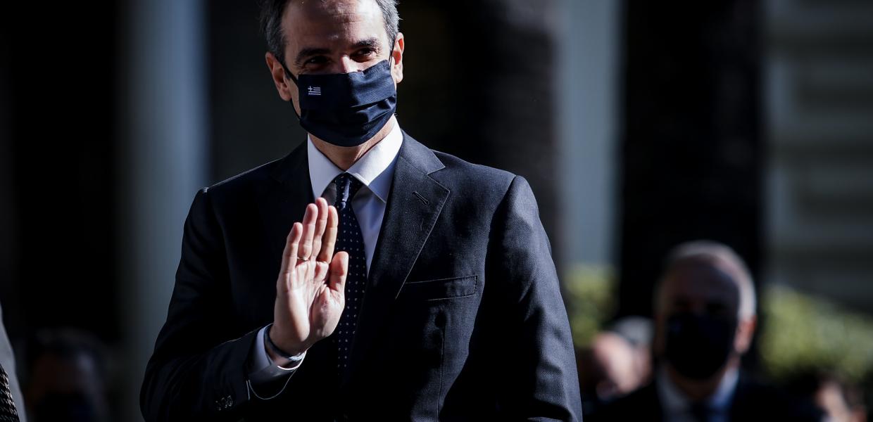 Ο Κυριάκος Μητσοτάκης στο Προεδρικό Μέγαρο