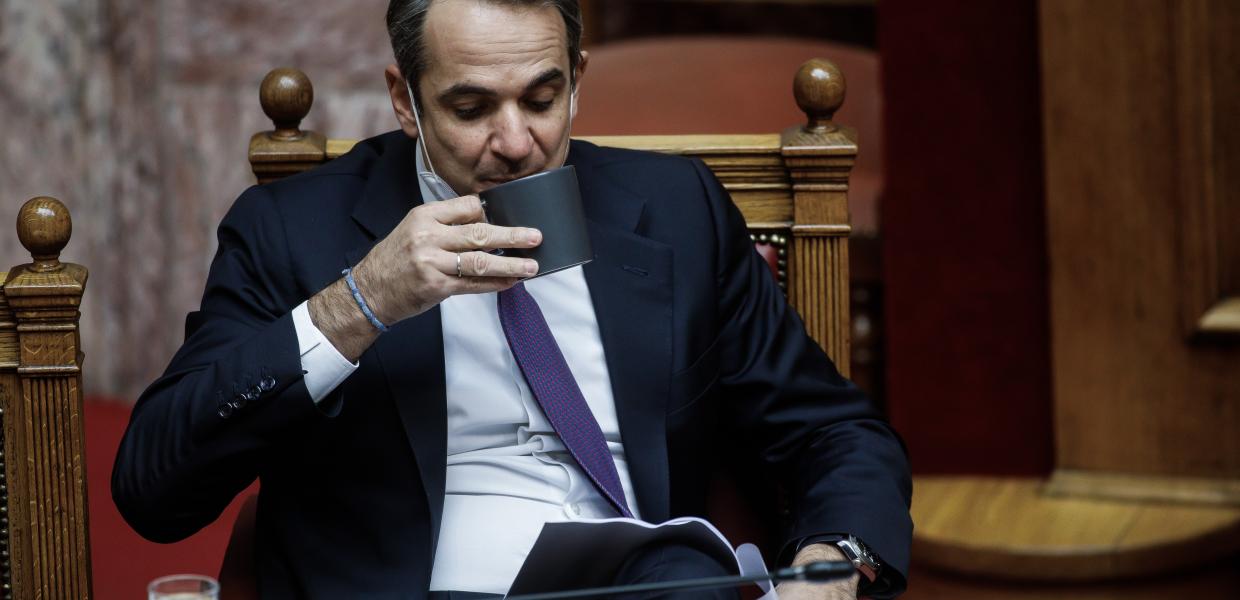 Ο Κυριάκος Μητσοτάκης στη Βουλή