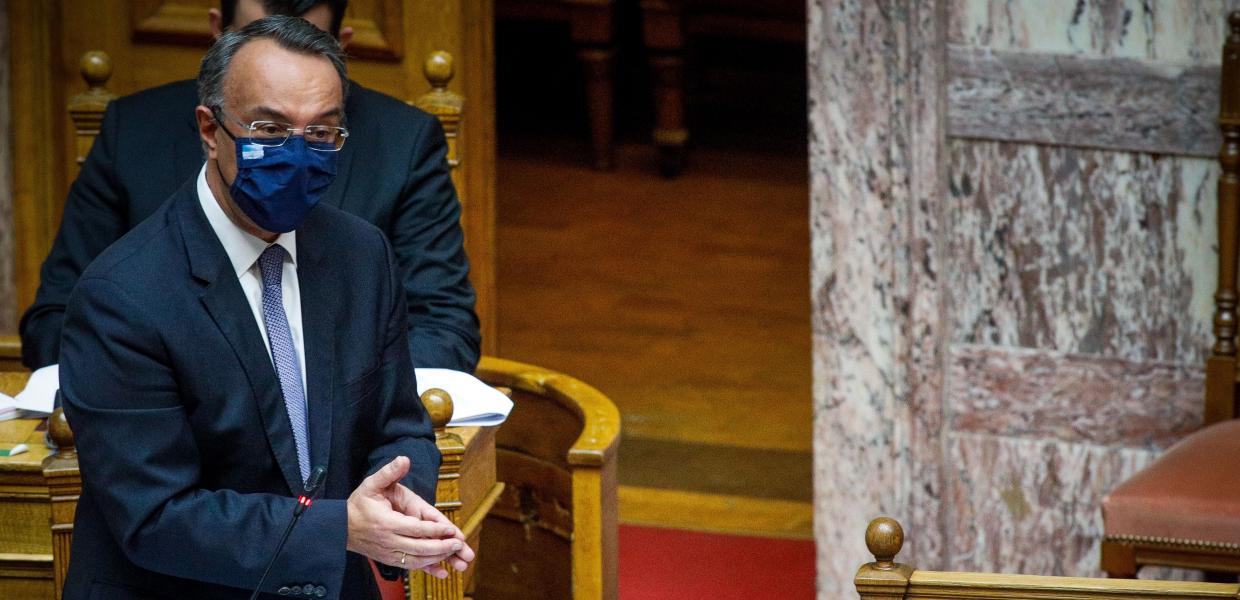 Ο Χρήστος Σταϊκούρας στη Βουλή