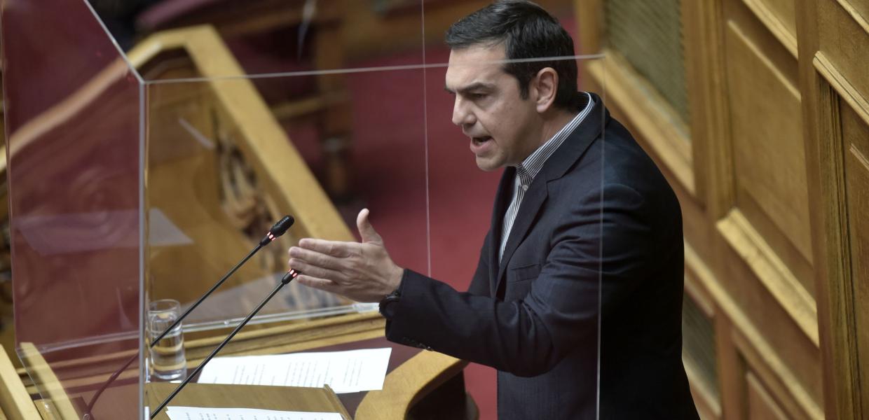 Ο Αλέξης Τσίπρας στη Βουλή