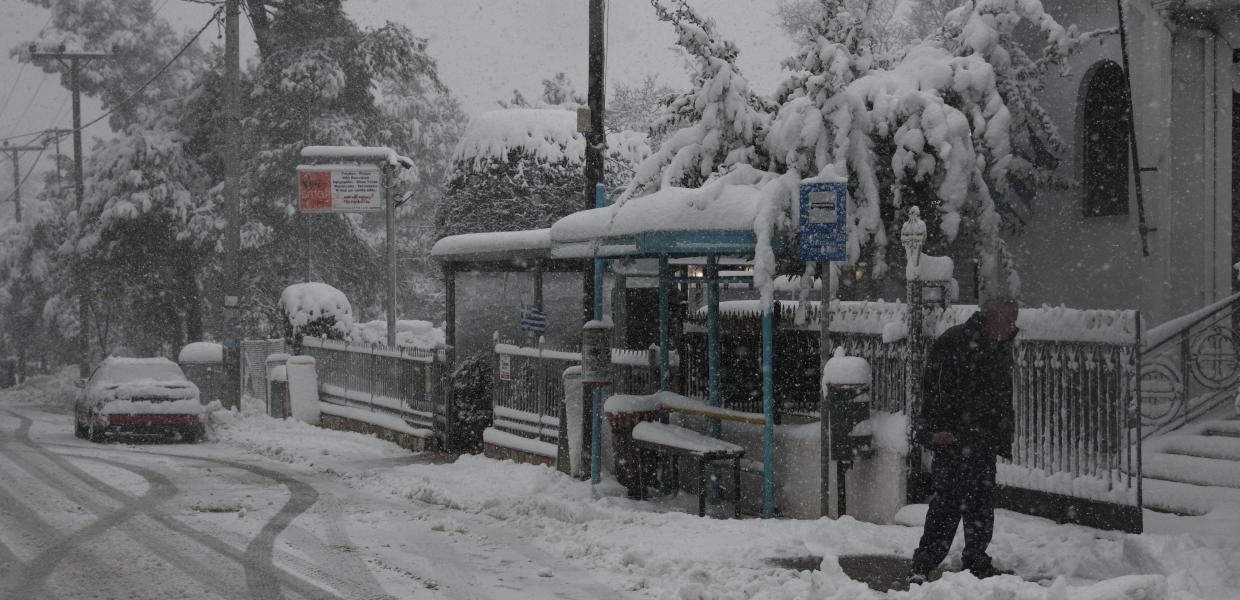 Χιόνι Αττική Διόνυσος