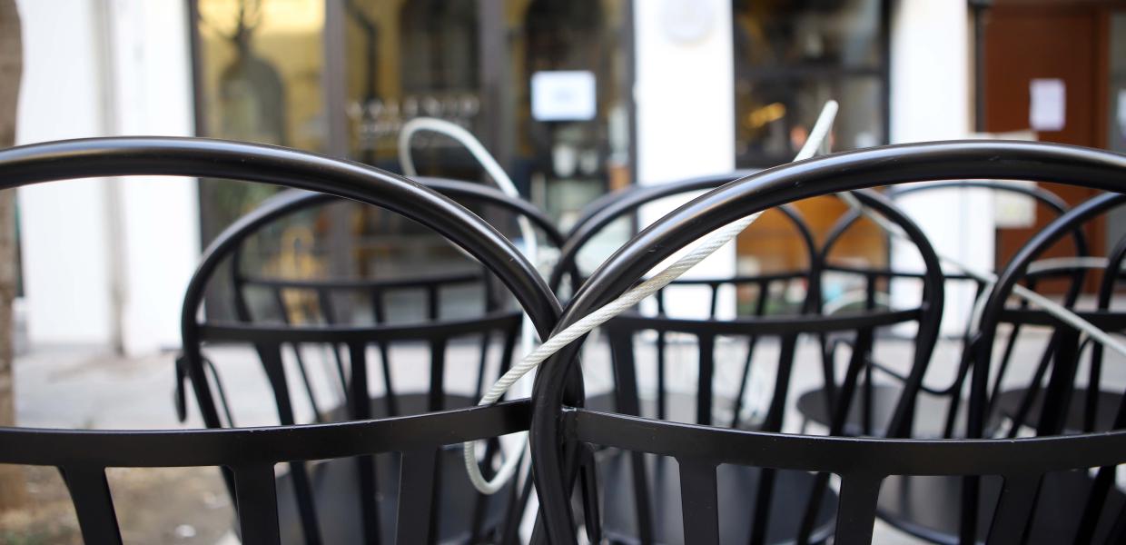 Κατάστημα λουκέτο καρέκλες μπαρ καφετέρια