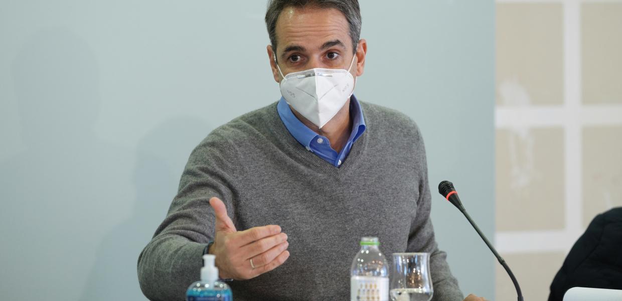 Ο Κυριάκος Μητσοτάκης στην Καρδίτσα