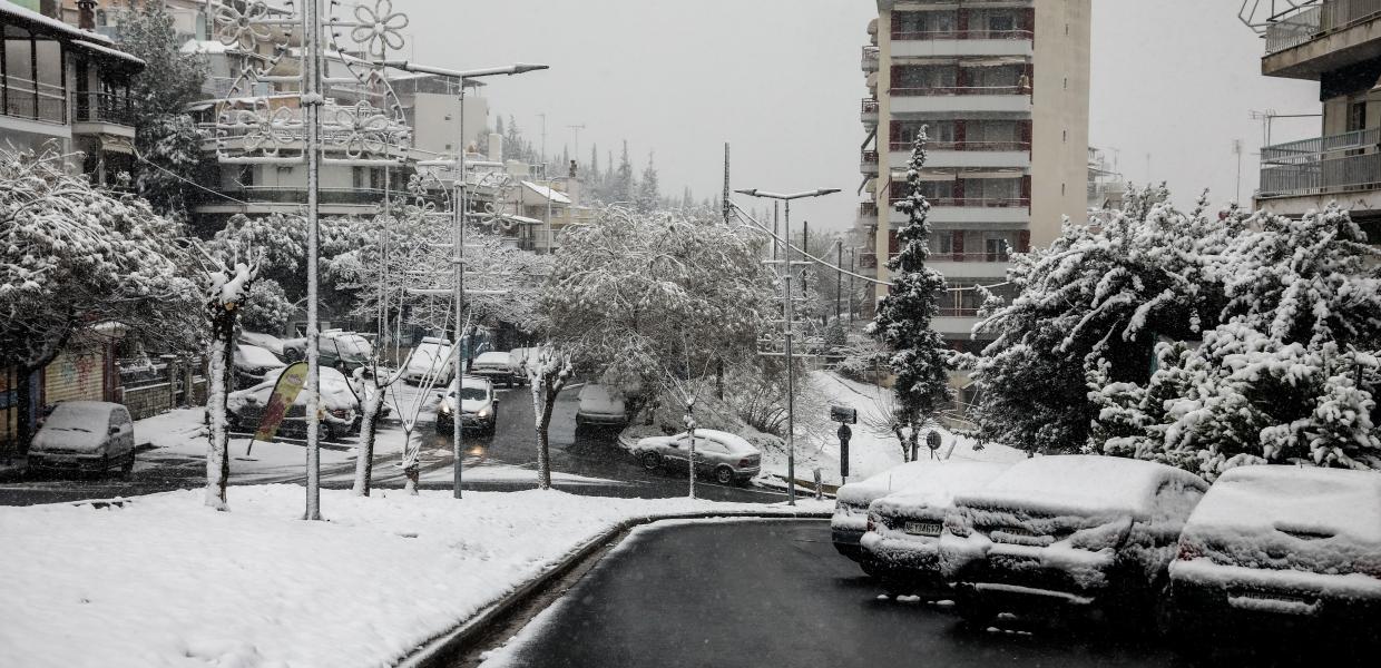 Χιόνια Θεσσαλονίκη Χιόνη