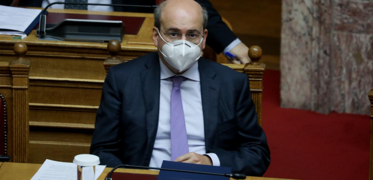 Ο Κωστής Χατζηδάκης στη Βουλή