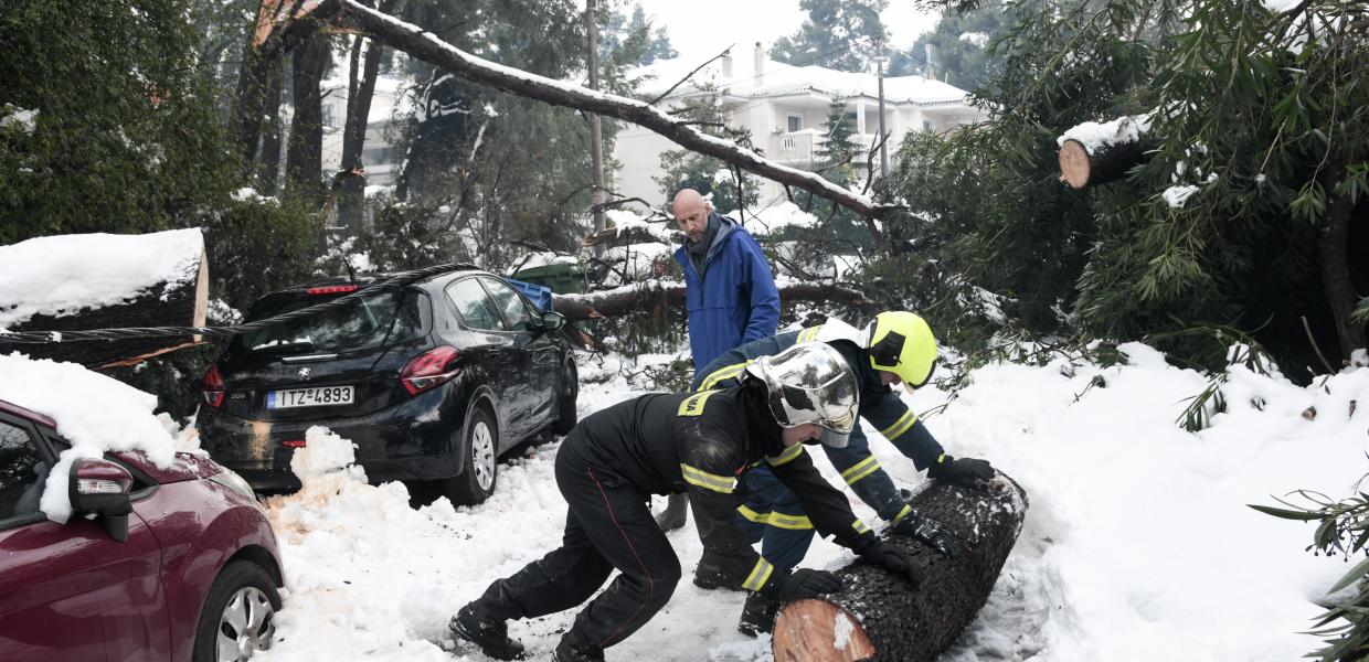 Χιόνια από την κακοκαιρία Μήδεια
