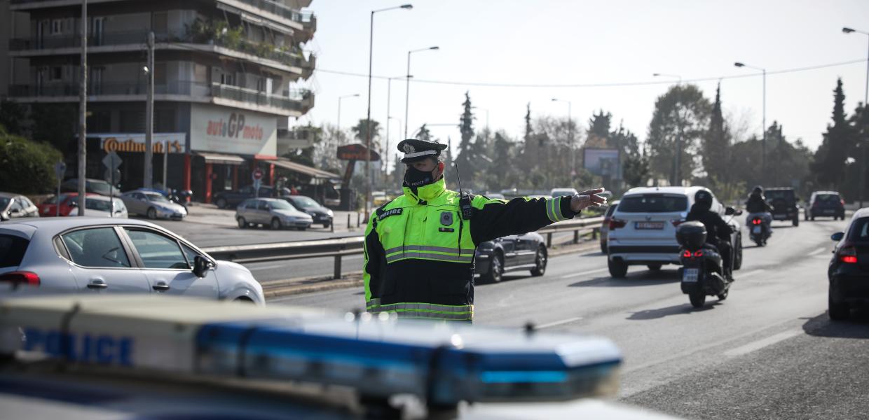 Έλεγχος τροχαία lockdown