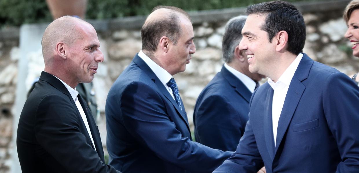Γιάνης Βαρουφάκης και Αλέξης Τσίπρας