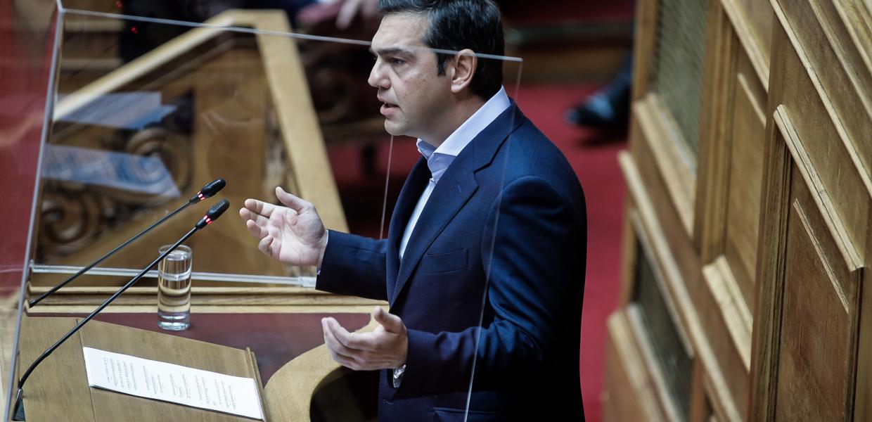 Ο Αλέξης Τσίπρςα στη Βουλή