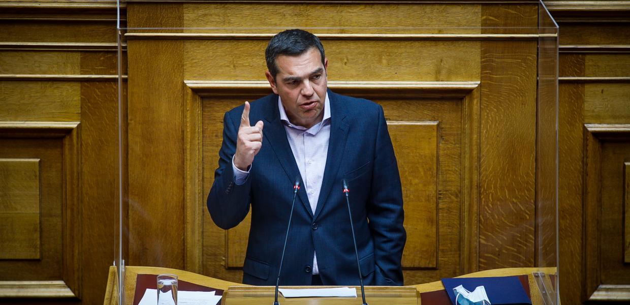 Ο Αλέξης Τσίπρας στη Βουλή