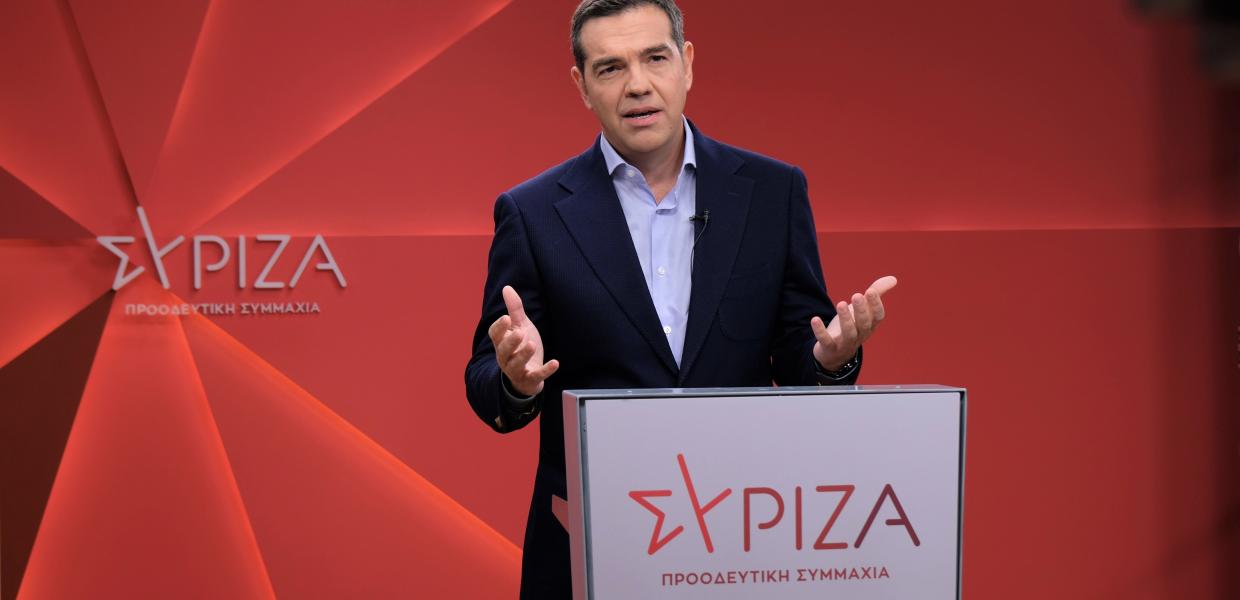 Ο Αλέξης Τσίπρας σε ομιλία του