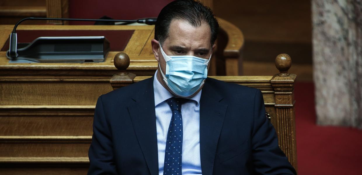 Ο Άδωνις Γεωργιάδης στη Βουλή 