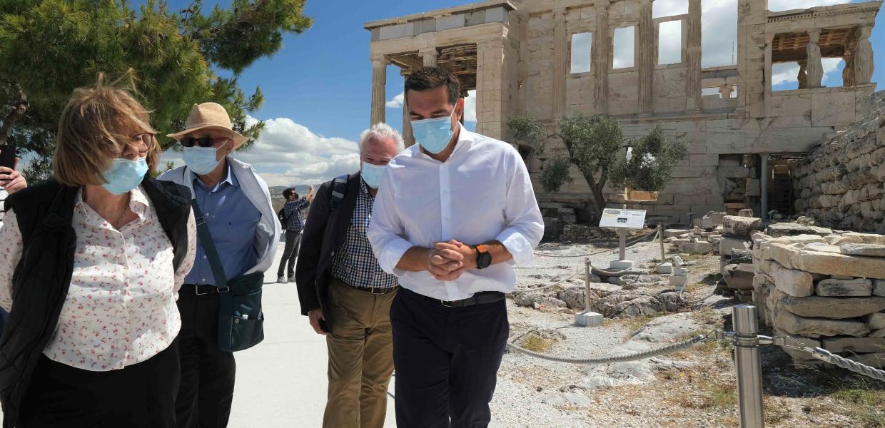 Ο Αλέξης Τσίπρας στην Ακρόπολη