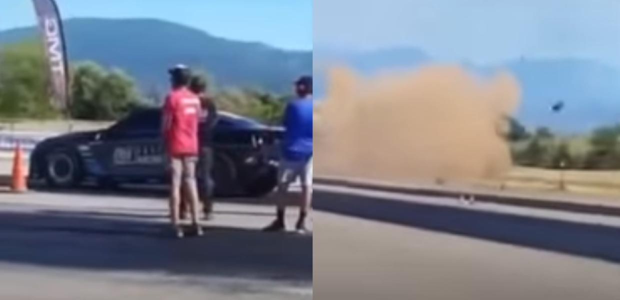 Δυστύχημα σε αγώνα Dragster
