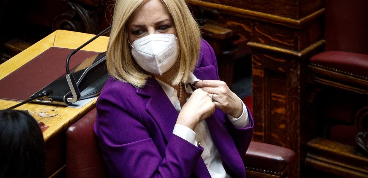 Η Φώφη Γεννηματά στη Βουλή