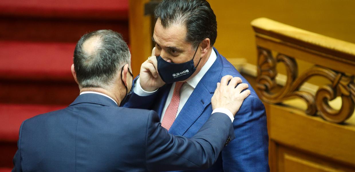 Ο Άδωνις Γεωργιάδης στη Βουλή