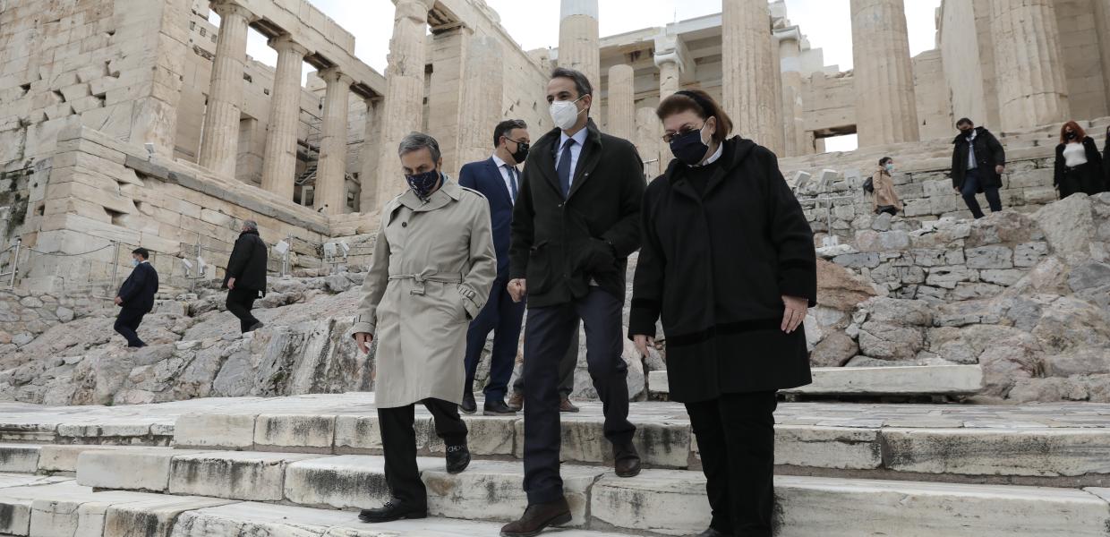 Λίνα Μενδώνη και Κυριάκος Μητσοτάκης