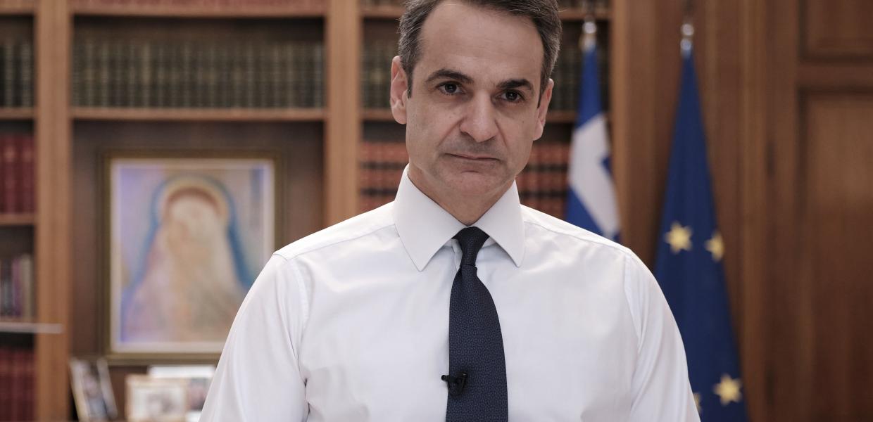 Το διάγγελμα του Κυριάκου Μητσοτάκη στο Μαξίμου