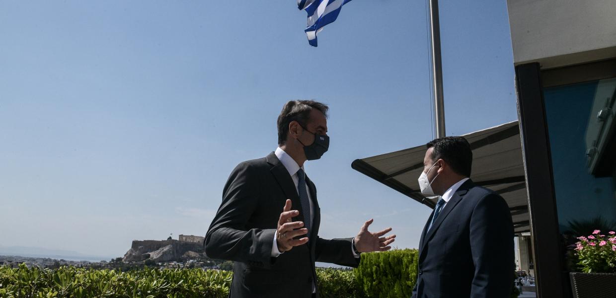 Κυριάκος Μητσοτάκης και Ζόραν Ζάεφ