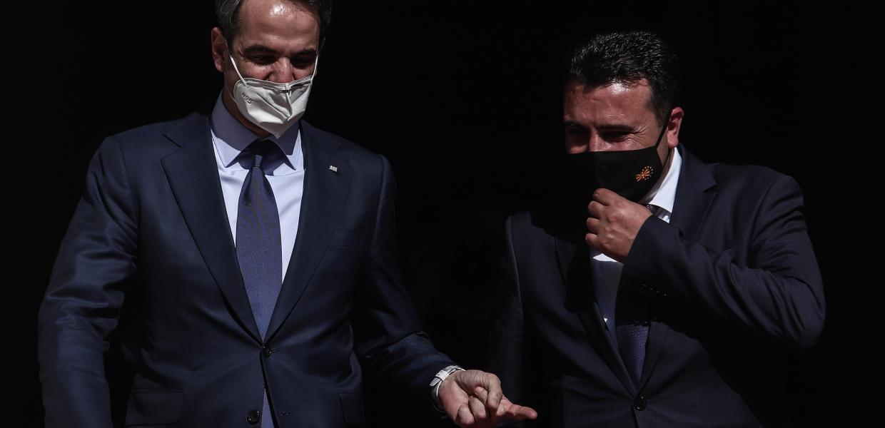 Κυριάκος Μητσοτάκης και Ζόραν Ζάεφ