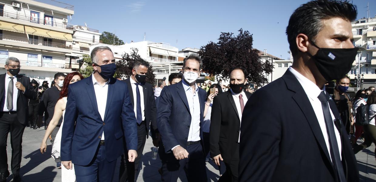 Ο Κυριάκος Μητσοτάκης στη Καλαμαριά