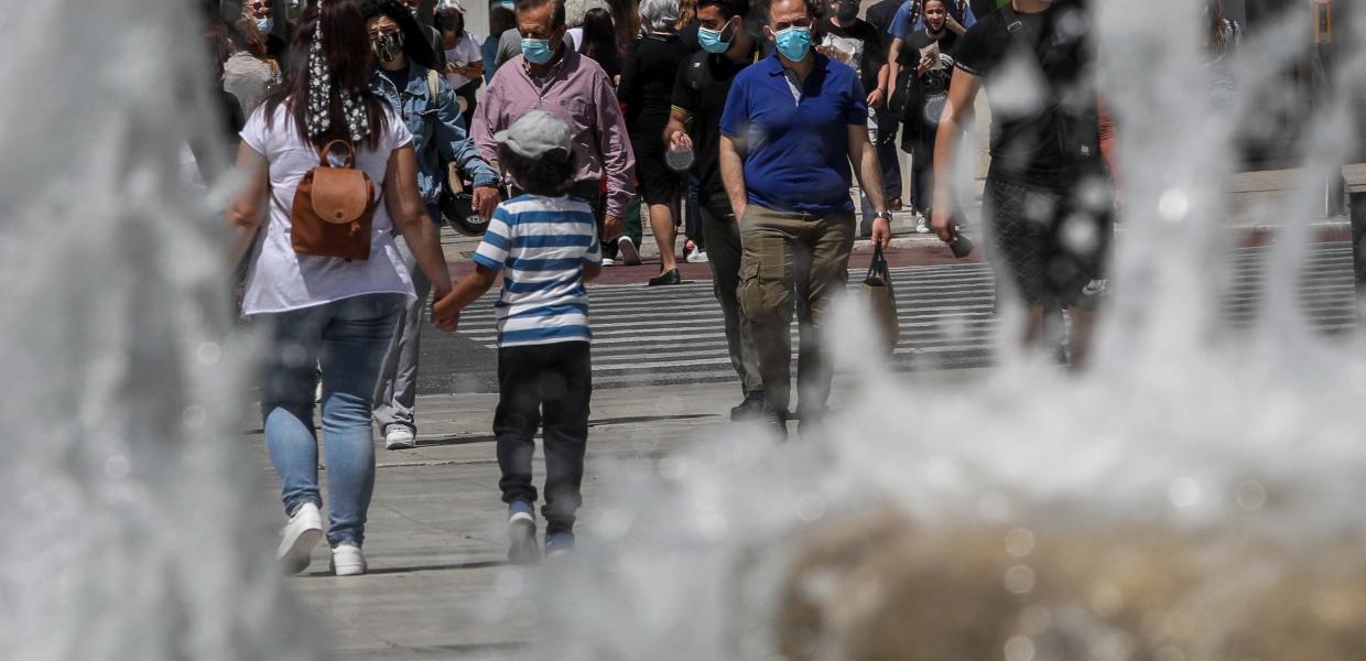 Η πλατεία Συντάγματος στην Αθήνα