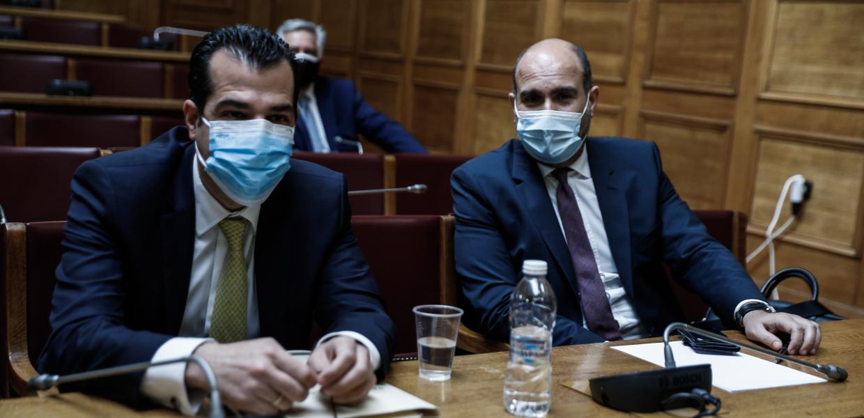 Θανάσης Πλεύρης και Δημήτρης Μαρκόπουλος στην Προανακριτική Επιτροπή