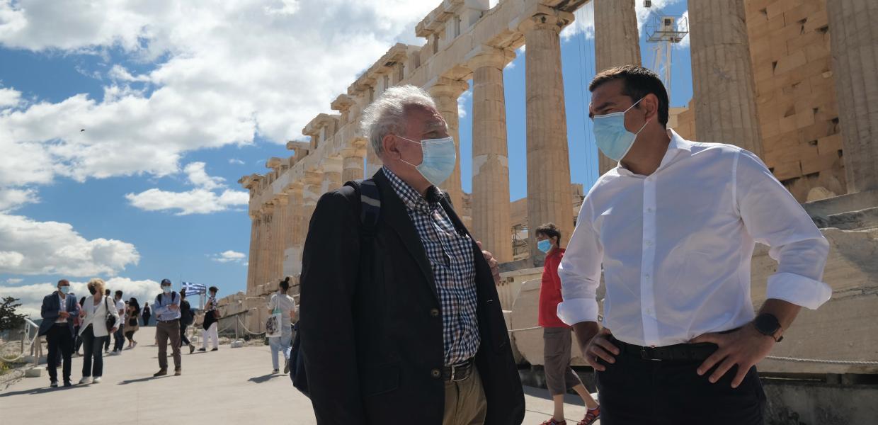 Ο Αλέξης Τσίπρας στην Ακρόπολη