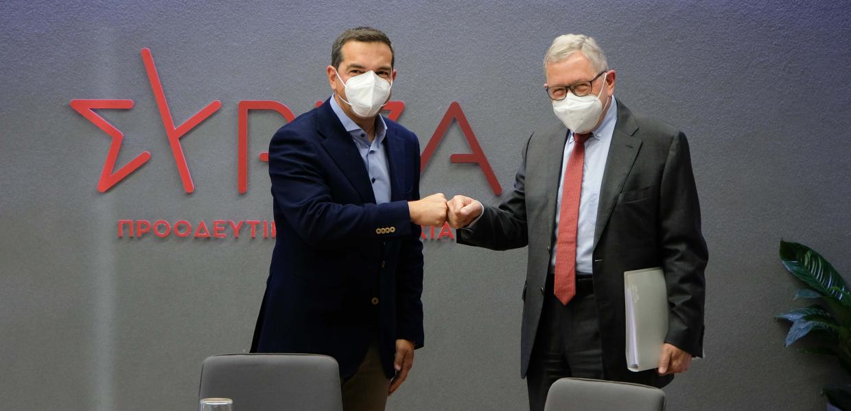 ΑΛέξης Τσίπρας και Κλάους Ρέγκλινγκ