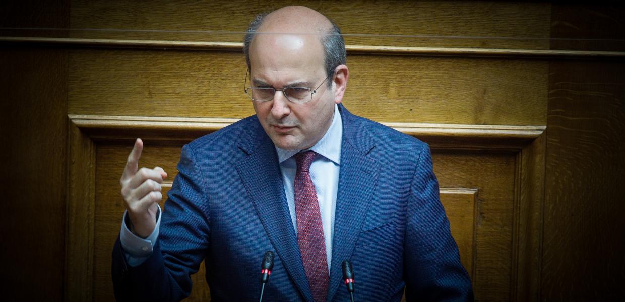 Ο Κωστής Χατζηδάκης στη Βουλή