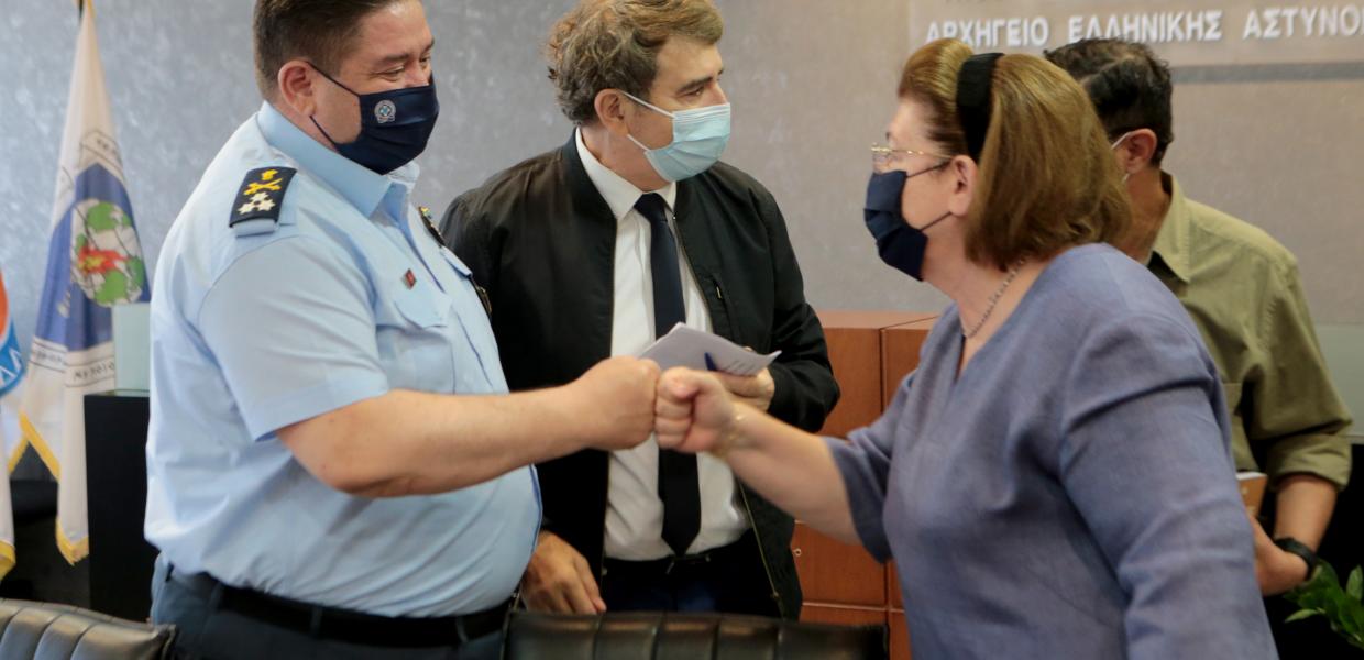 Λίνα Μενδώνη και Μιχάλης Χρυσοχοΐδης