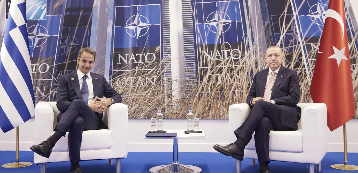 Κυριάκος Μητσοτάκης και Ρετζέπ Ταγίπ Ερντογάν