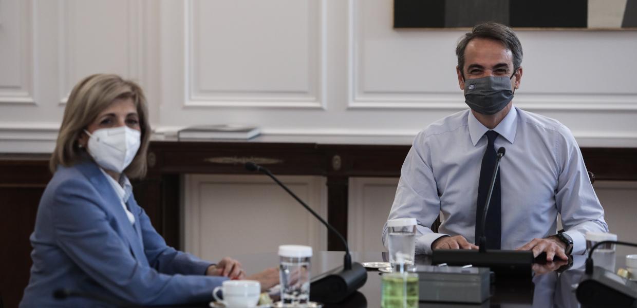 Κυριάκος Μητσοτάκης και Στέλλα Κυριακίδου