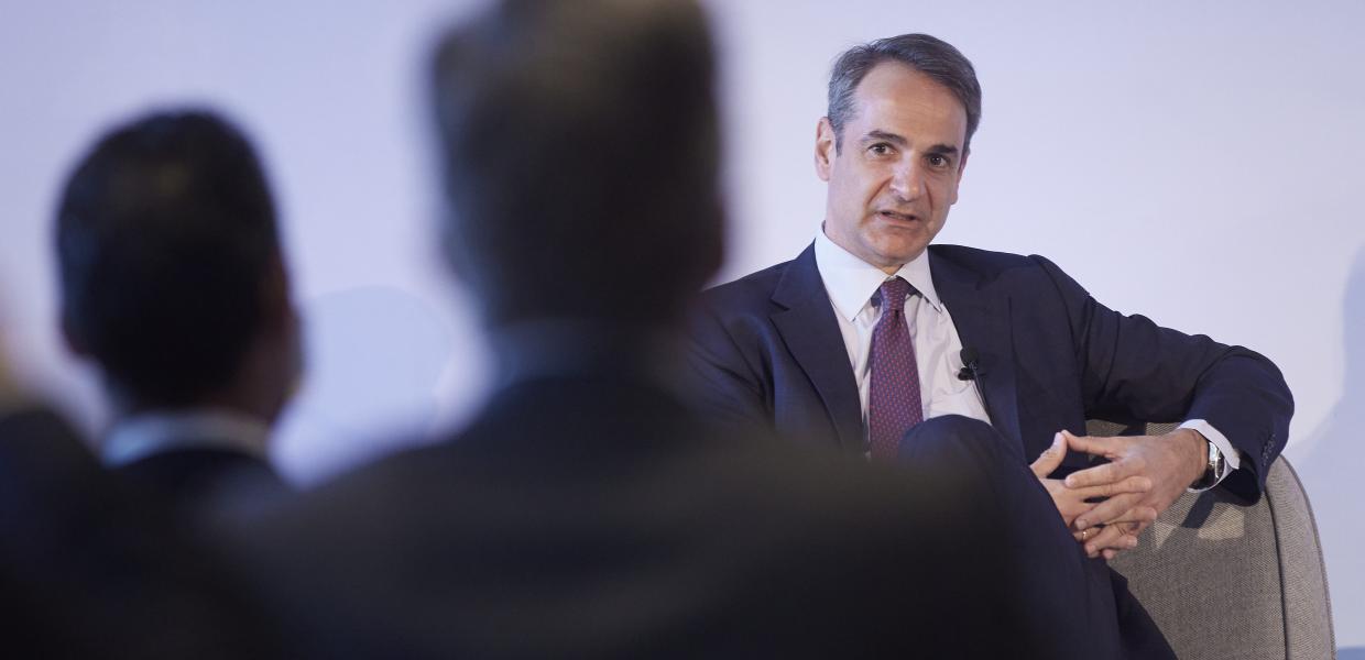 Ο Κυριάκος Μητσοτάκης μιλάει σε συνέδριο για την υγεία