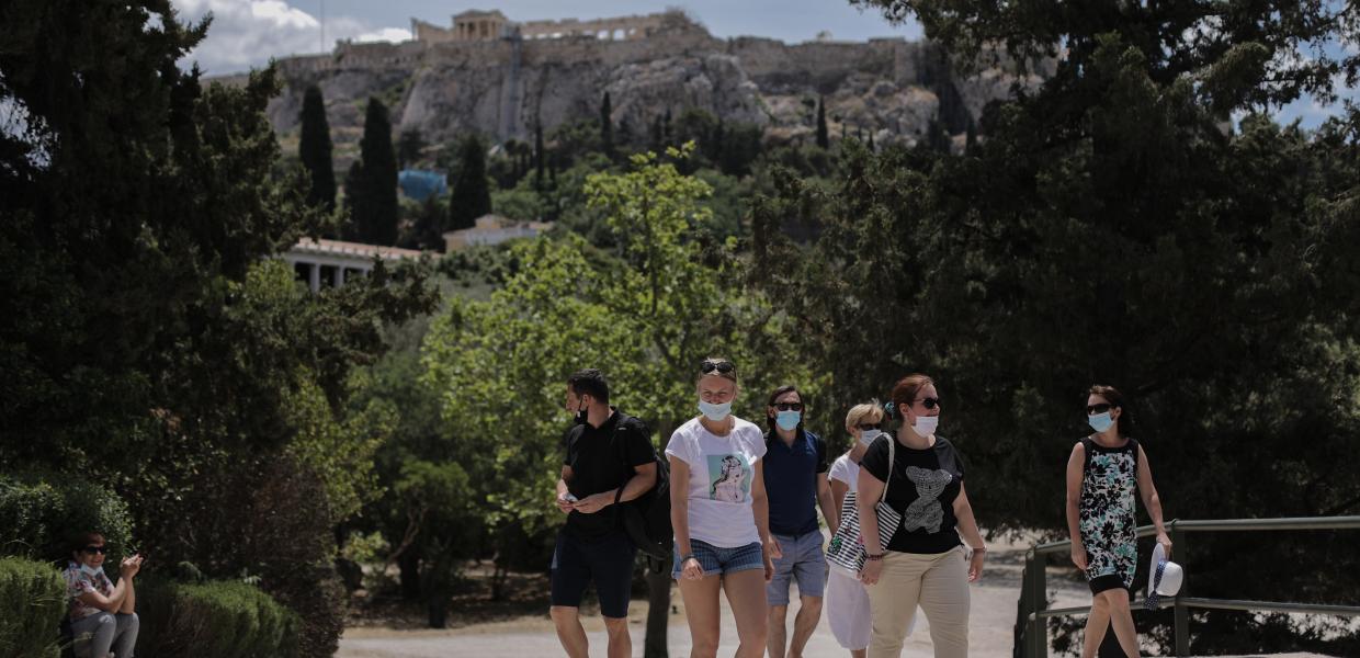 Τουρίστες τουρισμός ακρόπολη