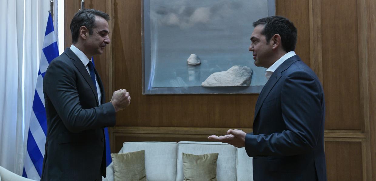 Αλέξης Τσίπρας και Κυριάκος Μητσοτάκης