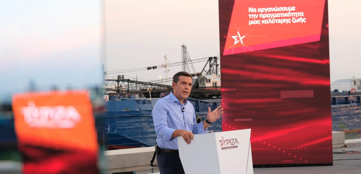 Ο Αλέξης Τσίπρας στην παρουσίαση του προγράμματος «Ελλάδα + Εργασία»