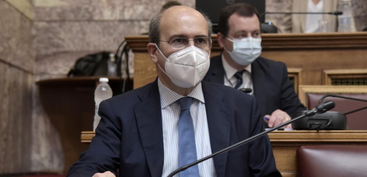 Ο Κωστής Χατζηδάκης στη Βουλή