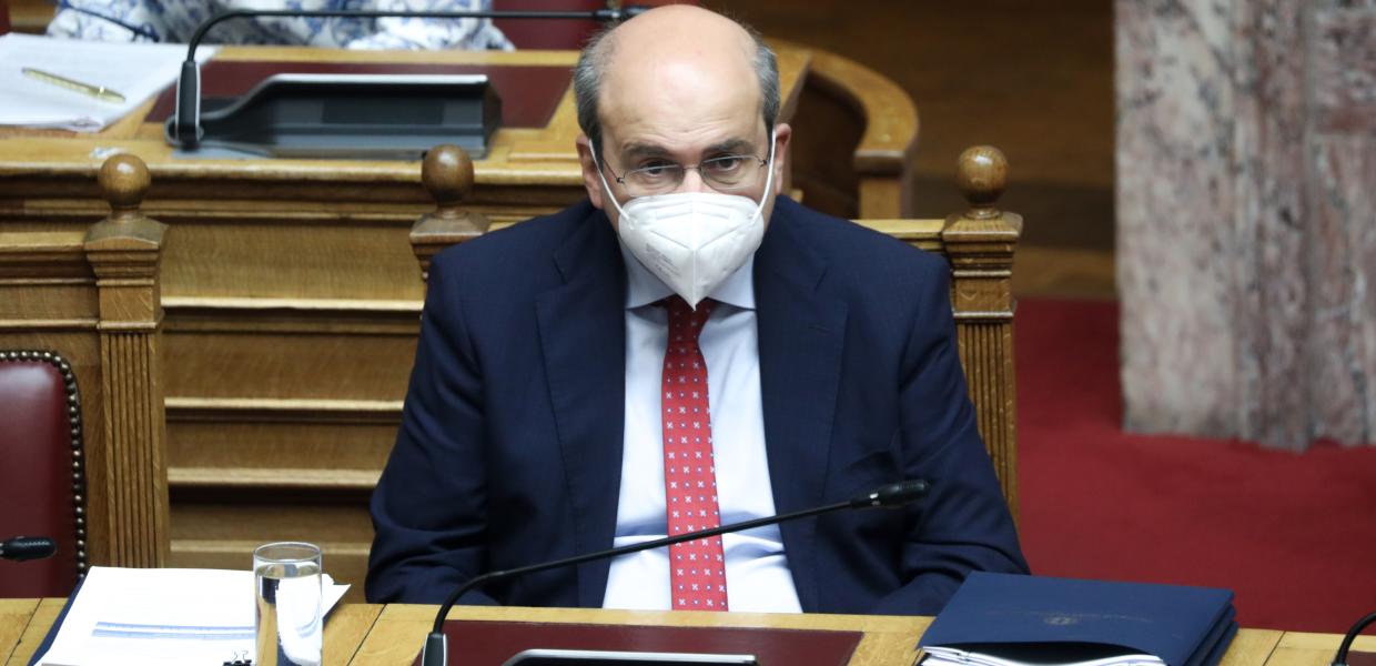 Ο Κωστής Χατζηδάκης στη Βουλή 